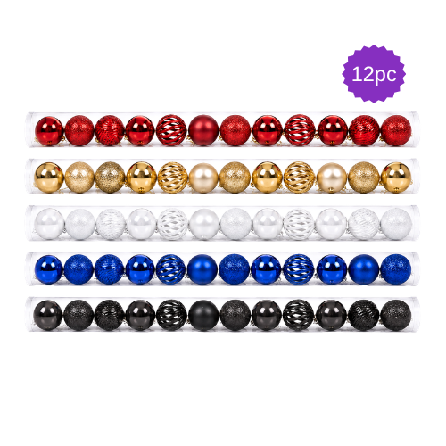 Esferas Navideñas 12PK 8 cm - AA2026-13