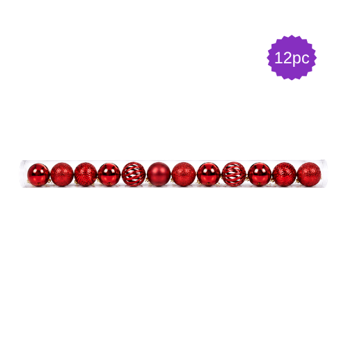 Esferas Navideñas 12PK 8 cm - AA2026-13