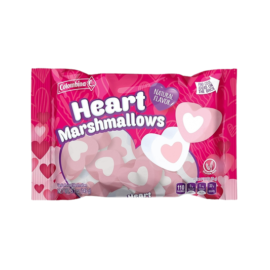 Colombina Heart Marshmallows malvaviscos de vainilla en forma de corazón