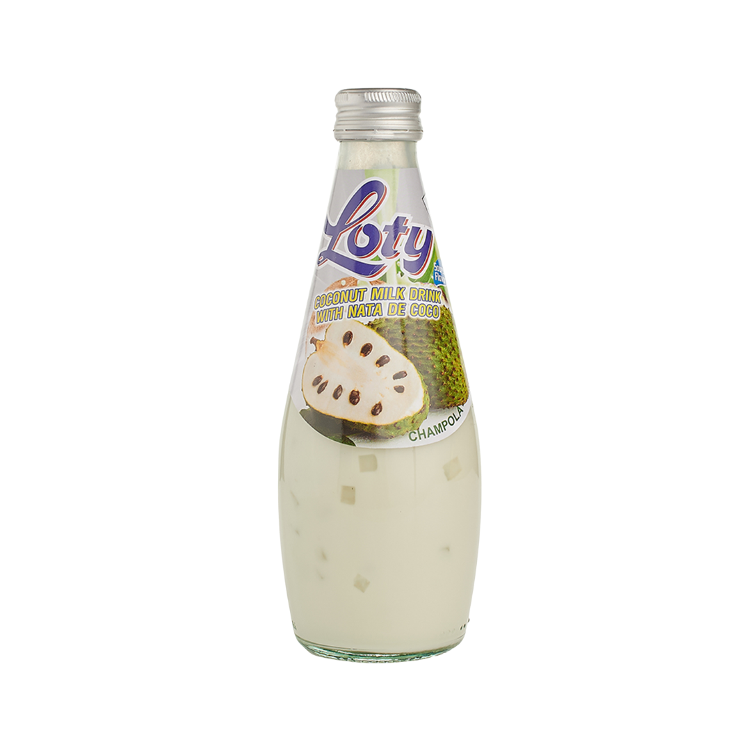Loty Coconut Milk Drink sabor Guanábana Soursop con Nata de Coco