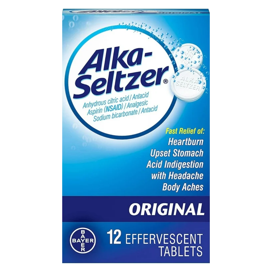 Alka-Seltzer Original tabletas efervescentes 12 unidades