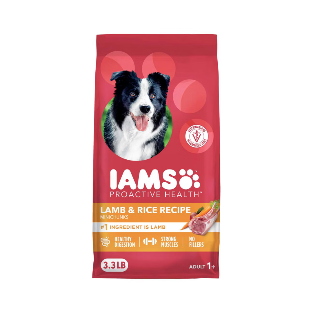 IAMS Proactive Health Minichunks comida perro cordero y arroz 3.3lb