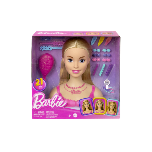 Barbie Styling Head busto de muñeca para peinar con 21 accesorios