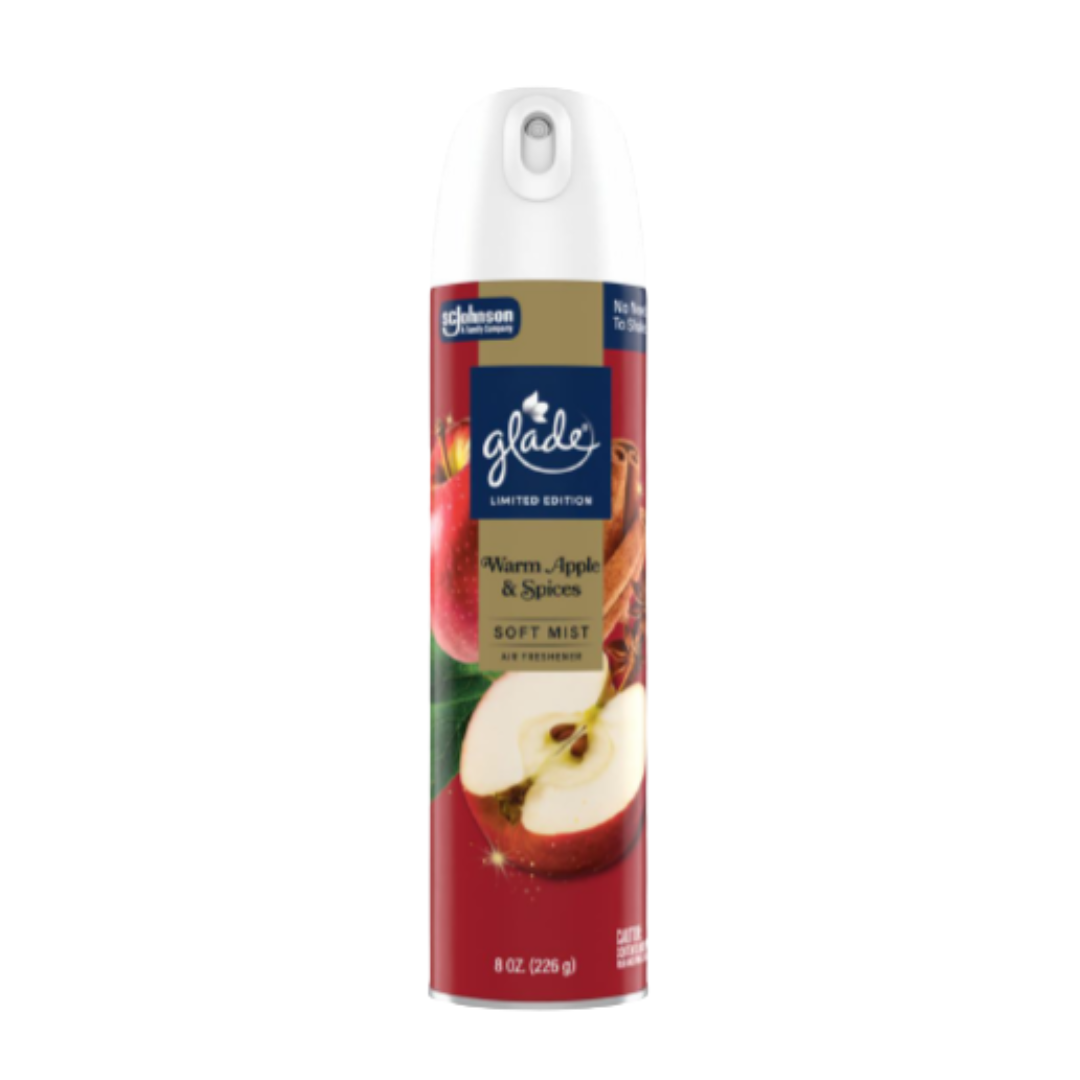 Glade Aerosol Warm Apple Spice aromatizante 8oz