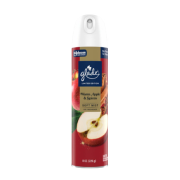 Glade Aerosol Warm Apple Spice aromatizante 8oz