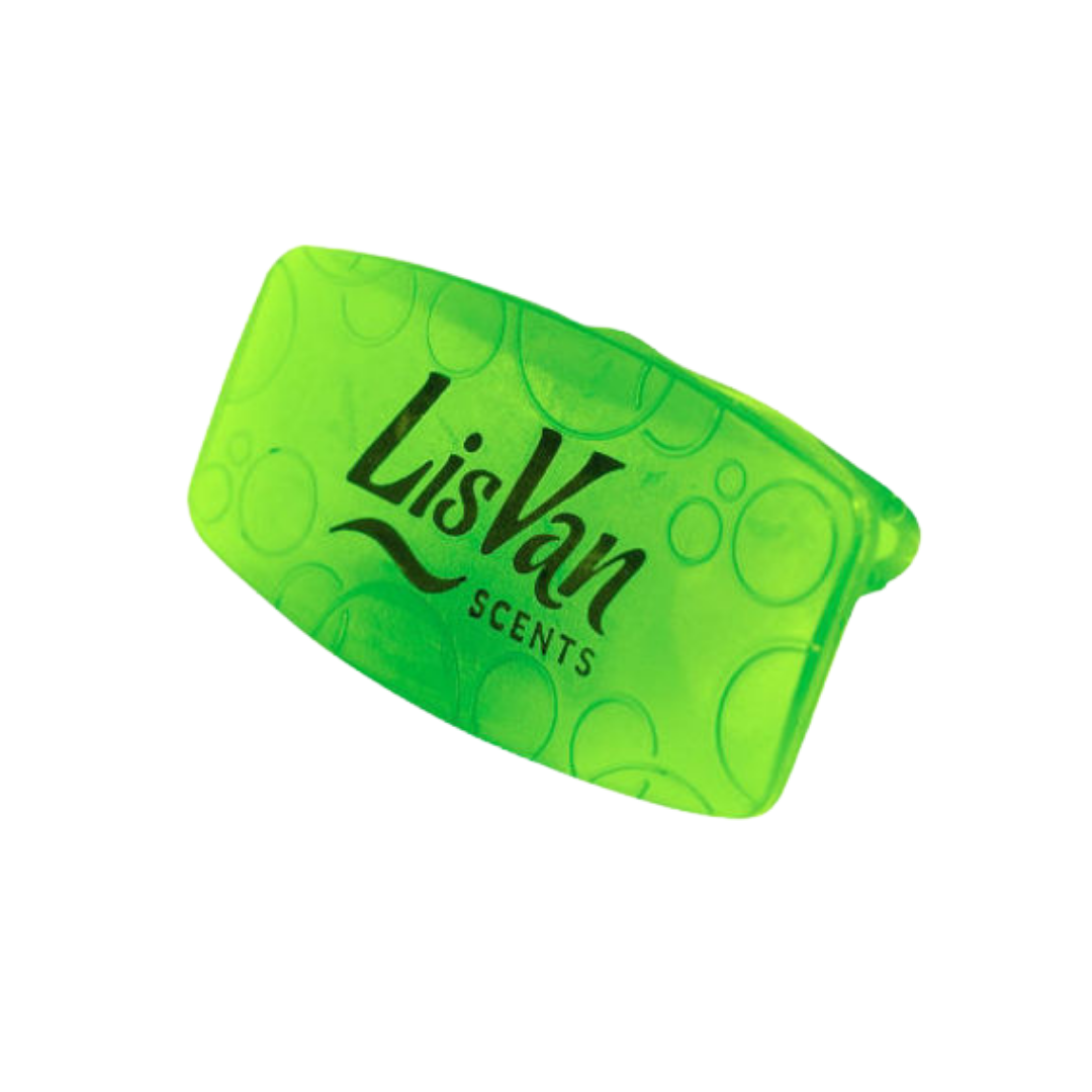 LisVan Scents Clip ambientador para auto aroma Cucumber Melon verde