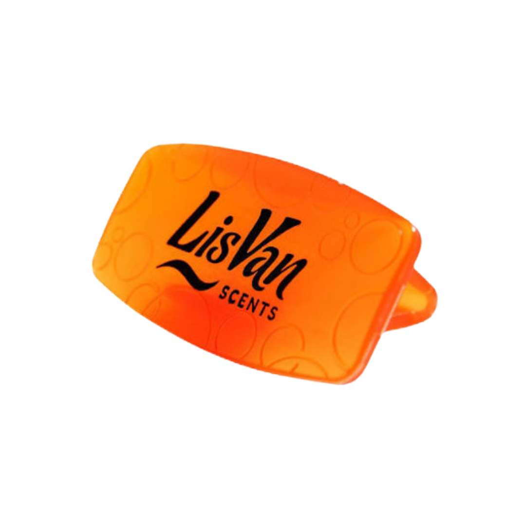 LisVan Scents Clip ambientador para auto aroma Mango naranja