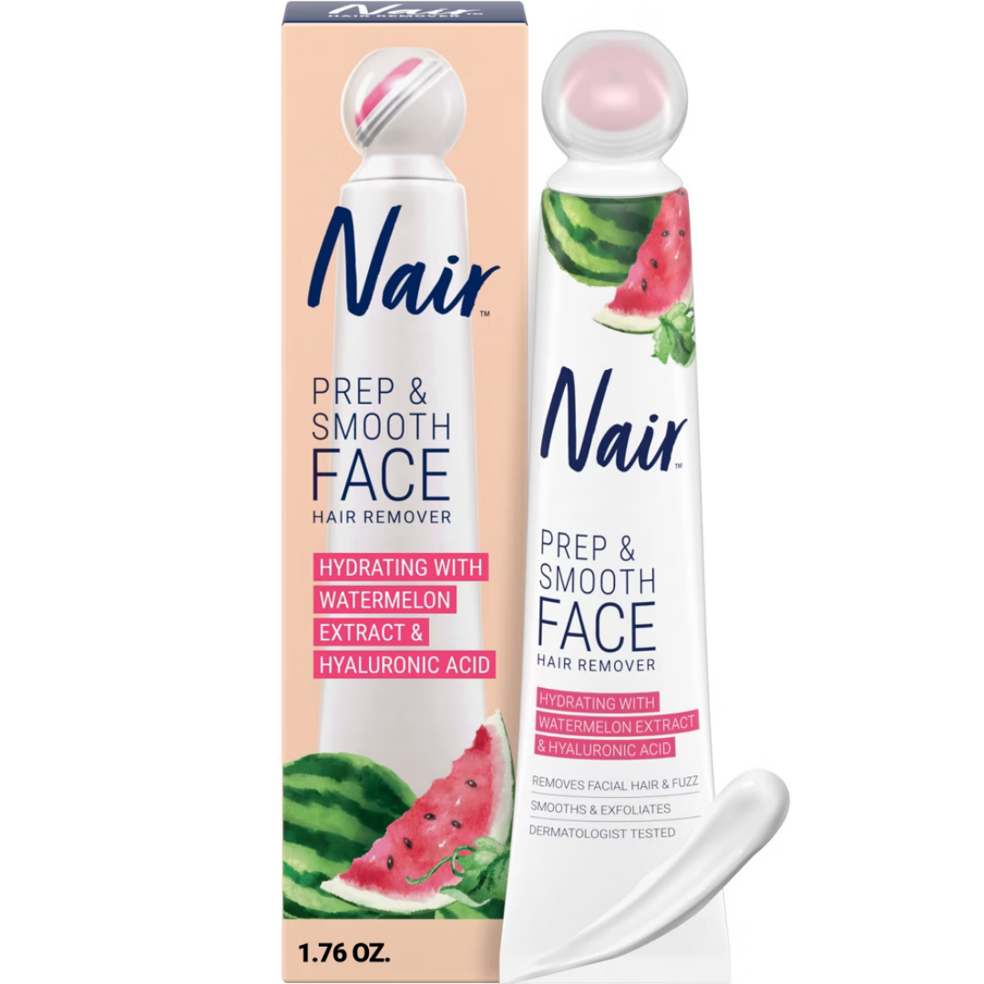 Nair Prep Smooth Face Hair Remover Watermelon Extract 1oz depilación facial
