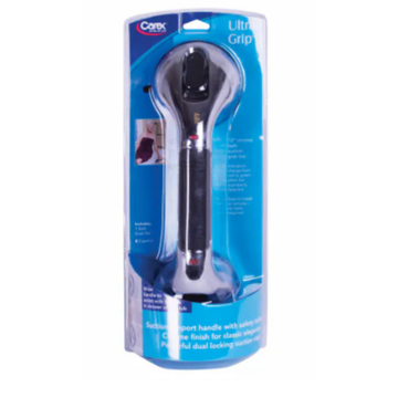 Carex Ultra Grip Grab Bar Chrome barra de seguridad baño succión 12 pulgadas