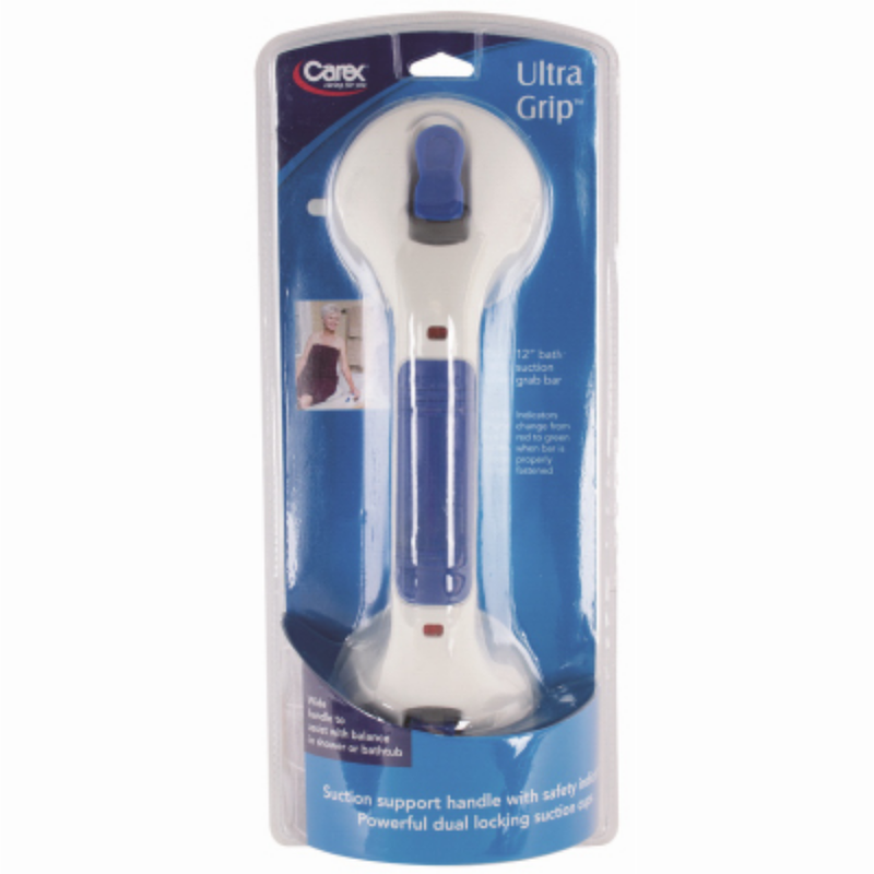 Carex Ultra Grip Suction Bath Grab Bar White (12 inch)