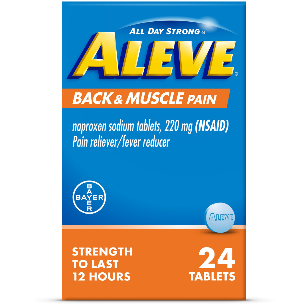 Aleve Back and Muscle Pain tabletas dolor espalda muscular 24 unidades