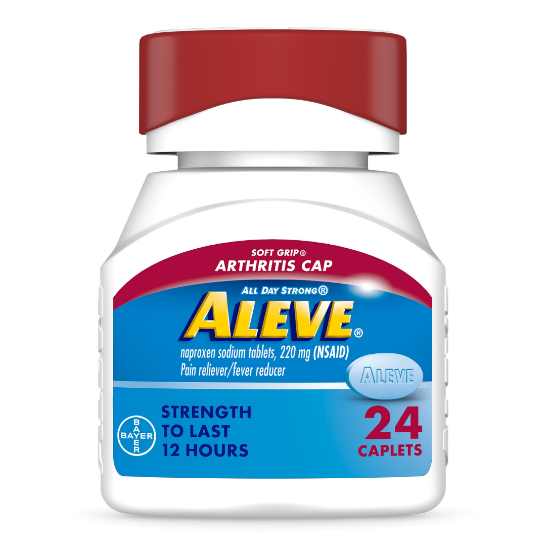 Aleve Arthritis Cap capletas tapa fácil agarre dolor artritis 24 unidades