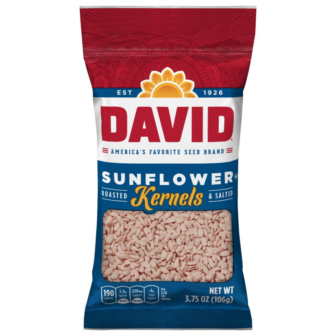 David Sunflower Kernels semillas tostadas y saladas 3.75oz