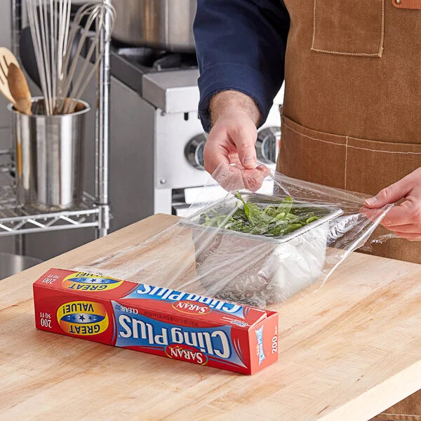 Saran Cling Plus – Envoltura plástica, 200 pies²