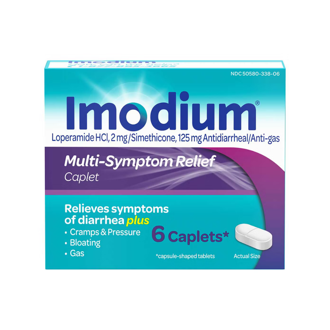 Imodium Multi-Symptom Relief anti-diarreico 6 capletas