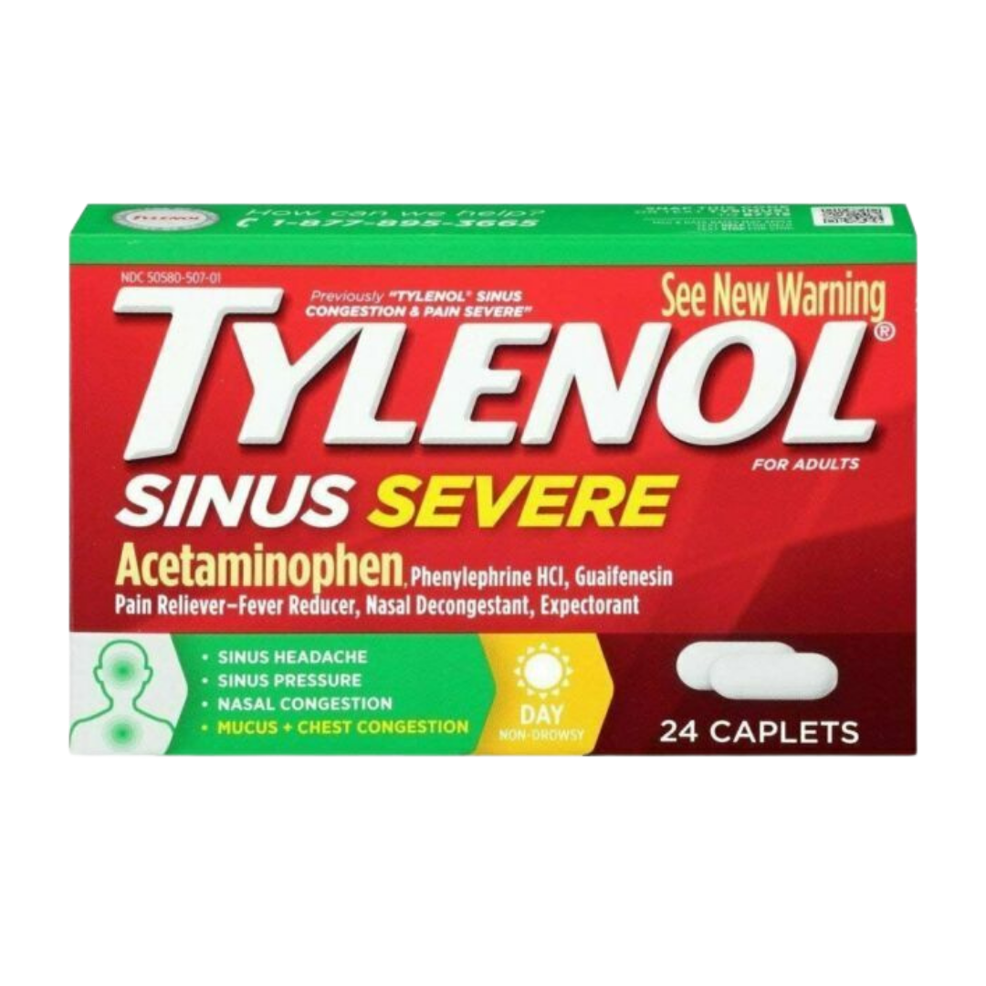 Tylenol Sinus + Headache alivio de dolor de cabeza y presión 24 caplets