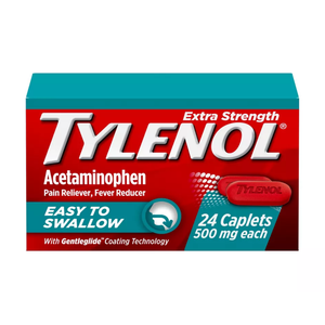 Tylenol Extra Strength Easy to Swallow Caplets alivio rápido 24ct