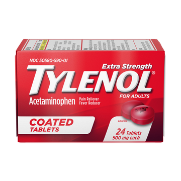 Tylenol Extra Strength 500mg 24 tabletas recubiertas