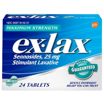 Ex-Lax Maximum Strength laxante estimulante 24 tabletas