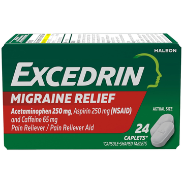 Excedrin Migraine Pain Relief Caplets alivio migraña 24ct