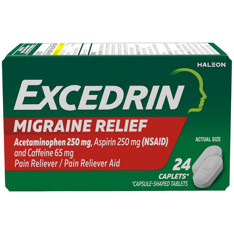 Excedrin Migraine Pain Relief Caplets (24ct)