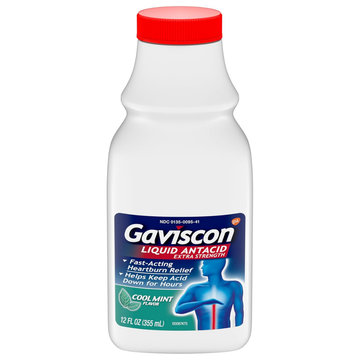 Gaviscon Extra Strength Antacid Mint Liquid acidez y reflujo 12oz