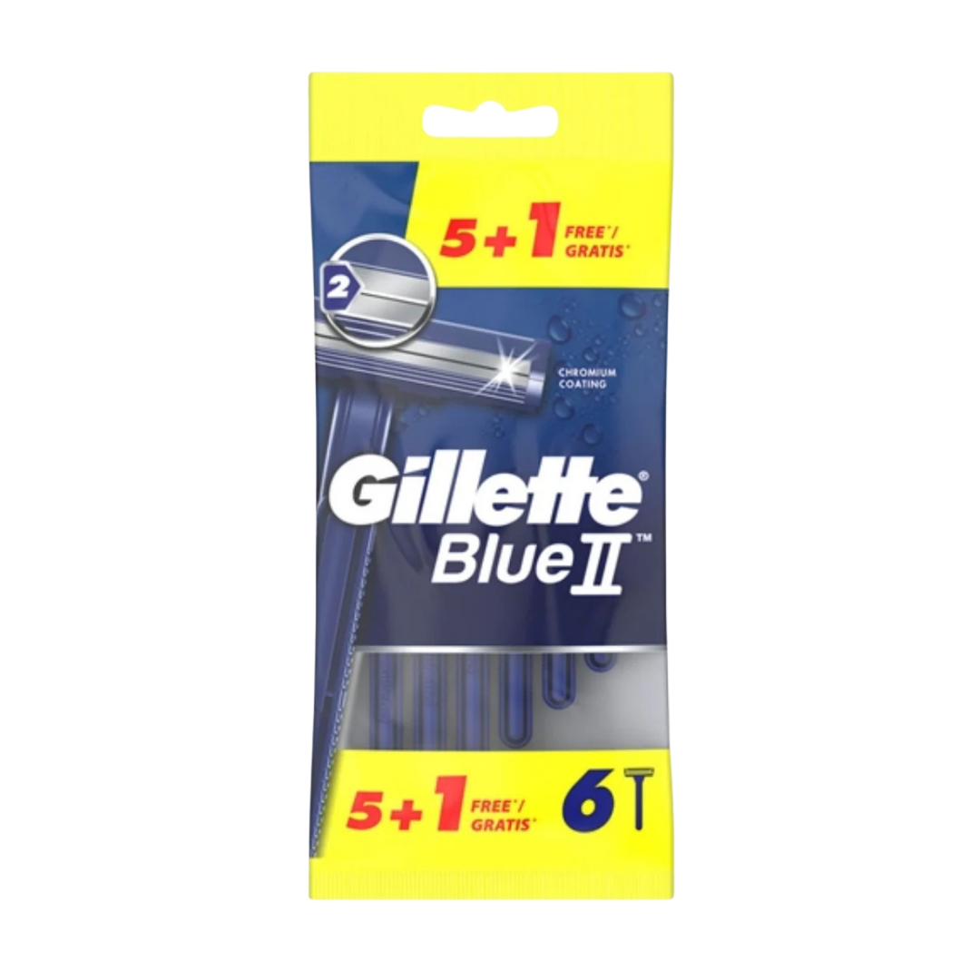 Paquete de afeitadoras desechables Gillette BlueII 6 unidades