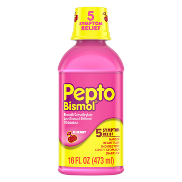 Pepto Bismol Liquid Cherry alivio estomacal sabor cereza 8oz