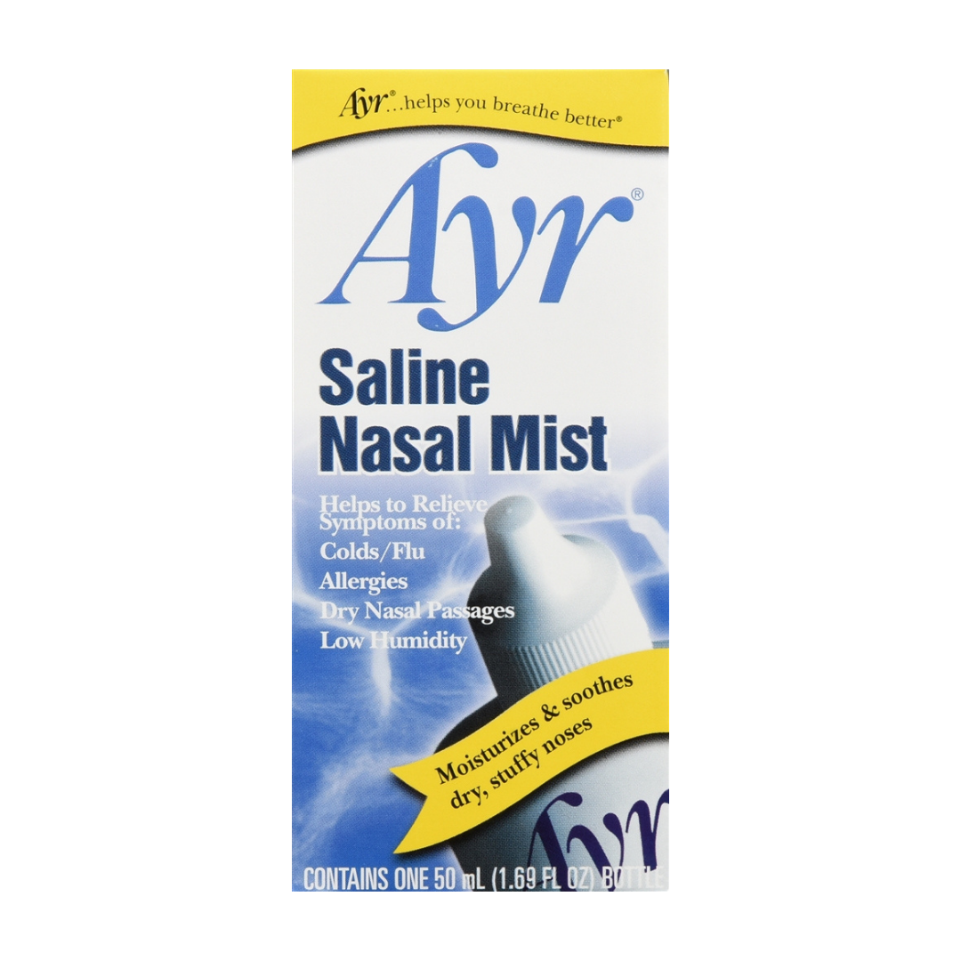Ayr Saline Nasal Mist spray hidratante para congestión nasal 50ml