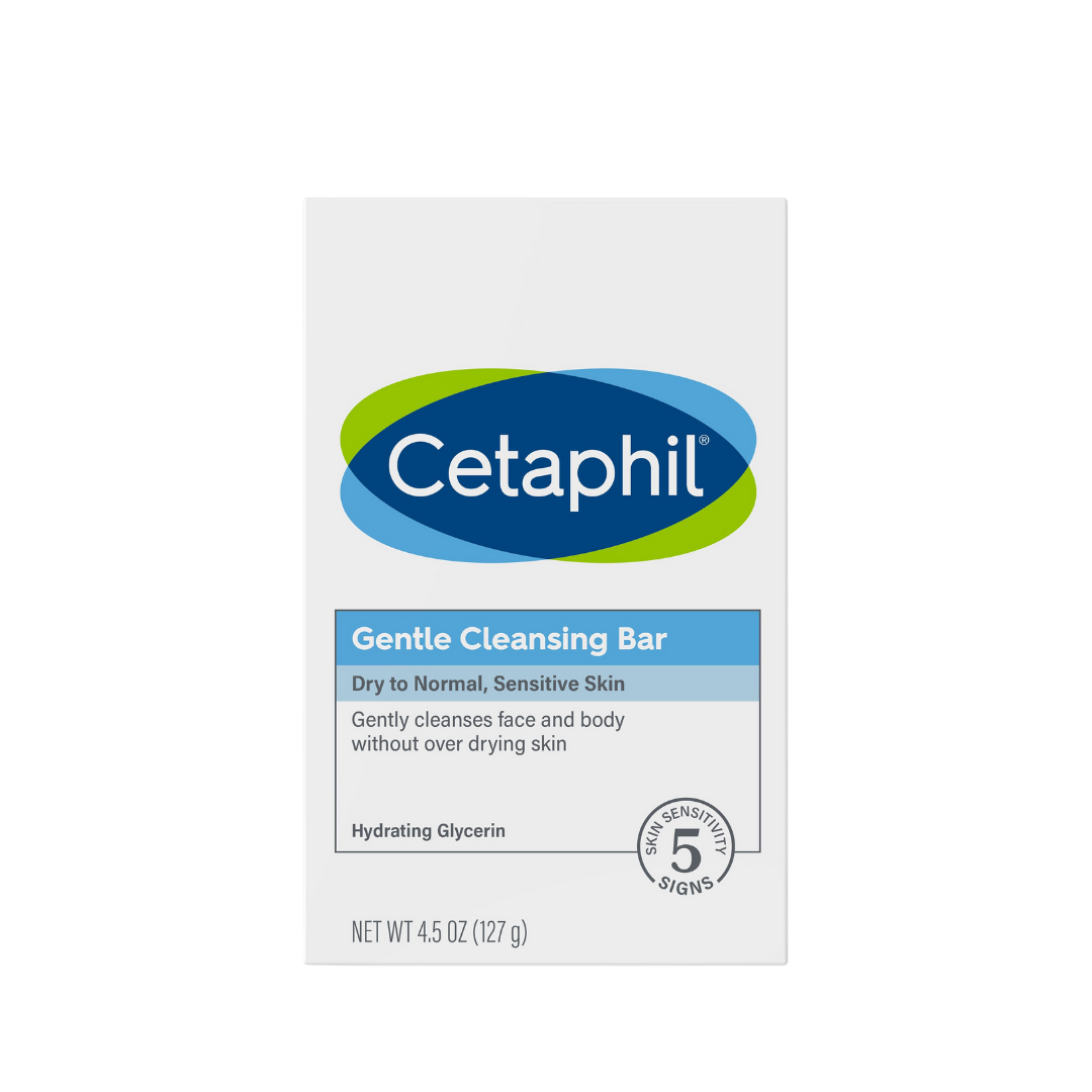 Cetaphil Gentle Cleansing Bar jabón suave piel sensible 4.5oz