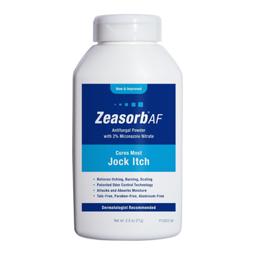 Zeasorb AF Jock Itch Antifungal Powder zona inguinal 2.5oz