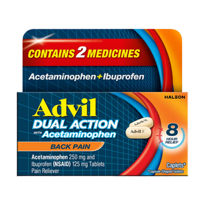 Advil Dual Action 18 cápsulas para dolor de espalda