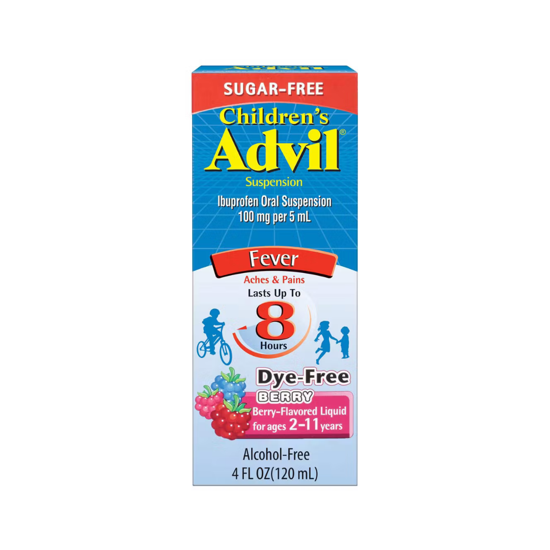 Children's Advil suspensión oral sabor Berry sin colorantes 4oz