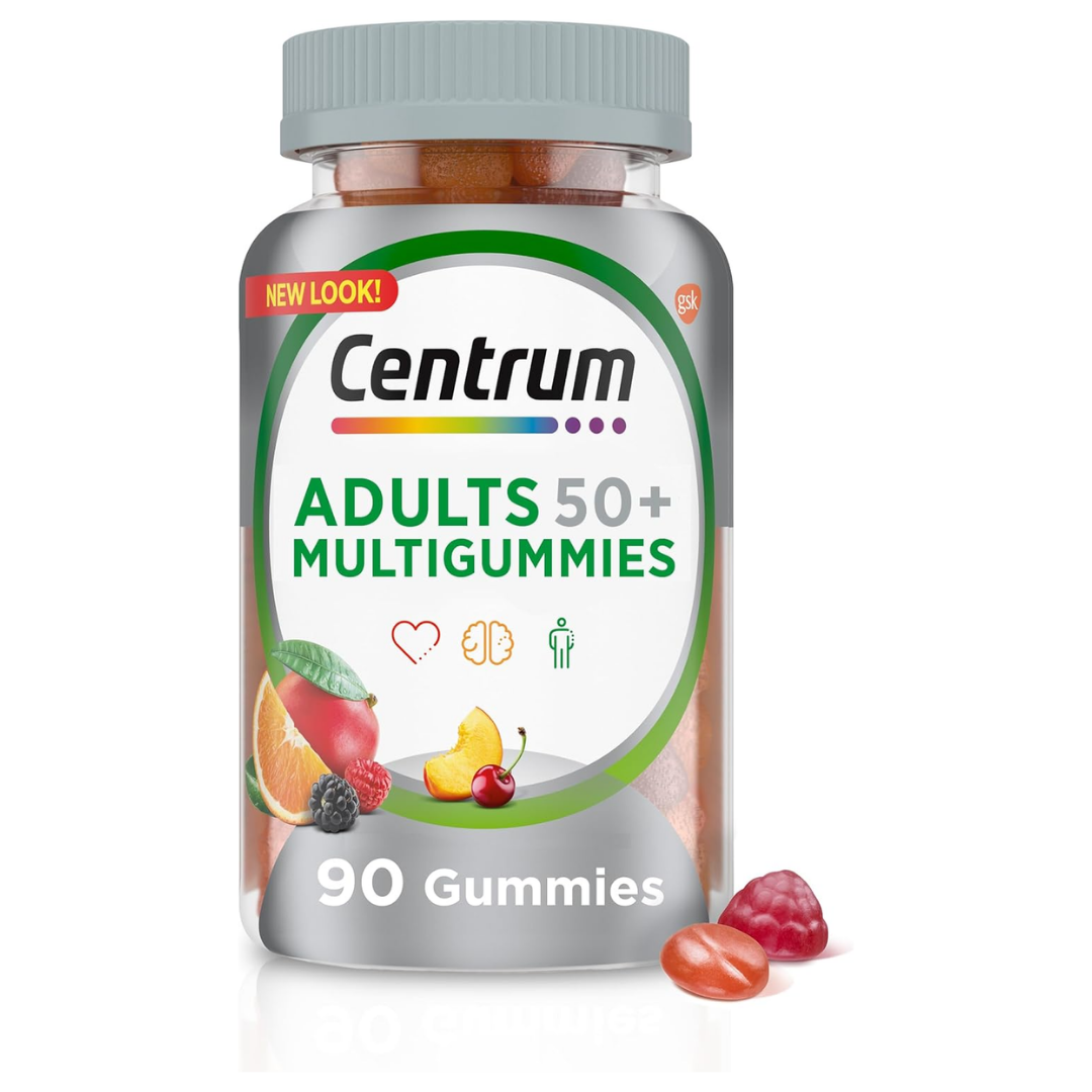 Centrum MultiGummies Adults 50+ multivitaminas mayores 90ct