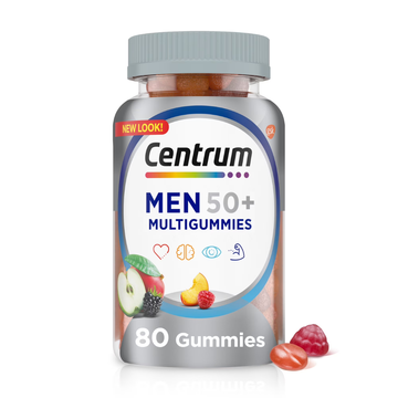 Centrum MultiGummies Men 50+ multivitaminas para hombres 80ct