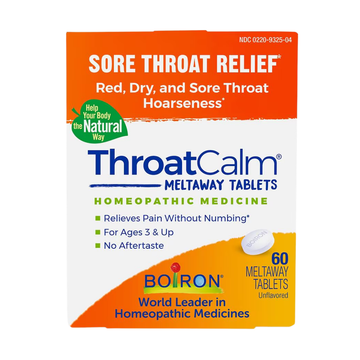 Boiron ThroatCalm Lozenges pastillas para garganta 60 tabletas