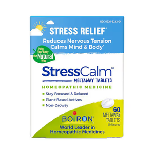 Boiron StressCalm Tablets Homeopathic Medicine Stress Relief (60 ct)