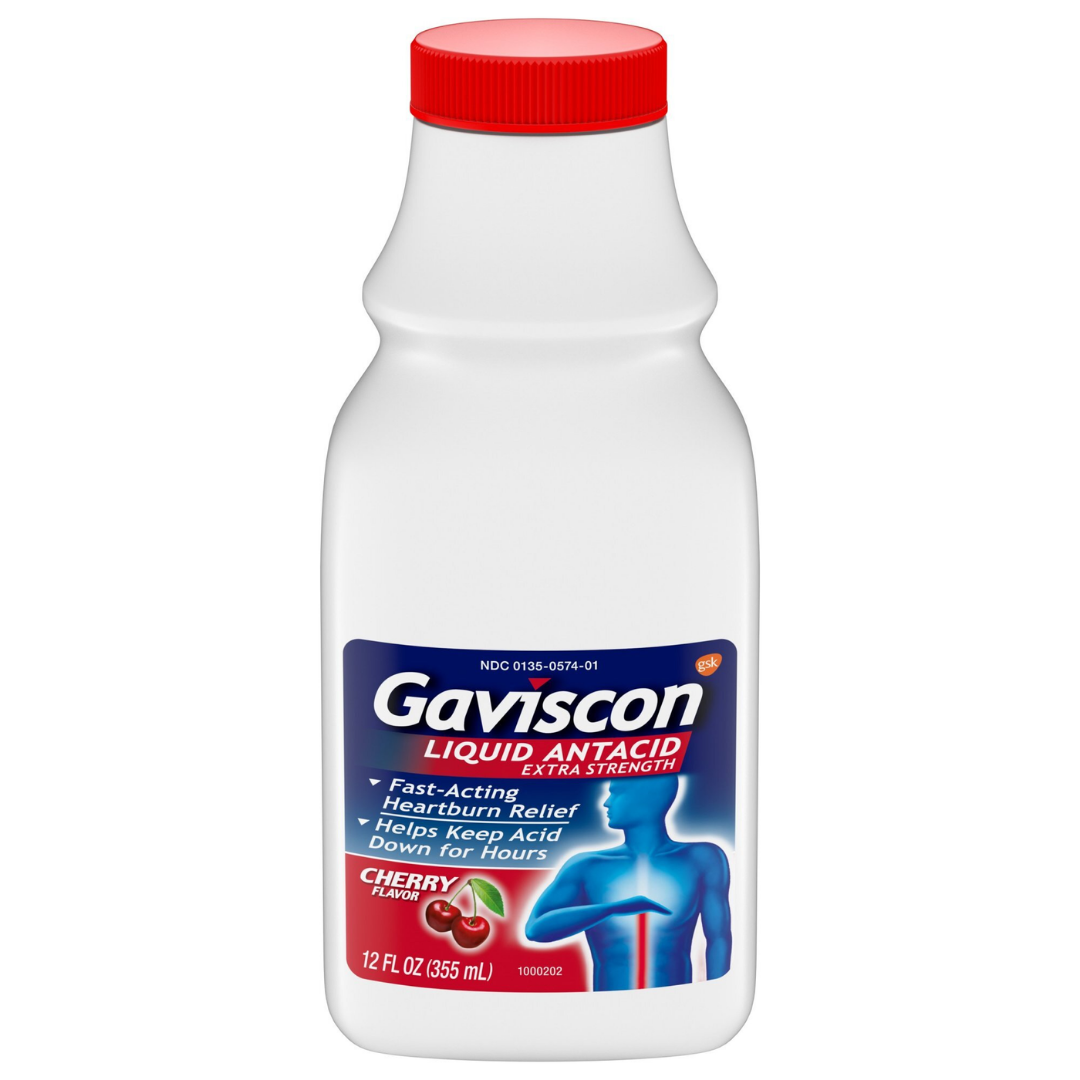 Gaviscon Extra Strength Antacid Cherry alivio acidez 12oz