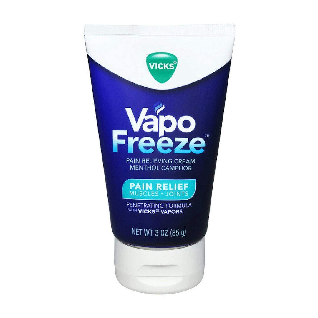 Crema analgésica Vicks VapoFreeze efecto frío mentol alcanfor 3oz