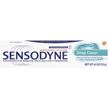 Sensodyne Deep Cleaning Whitening Sensitive Toothpaste (4 oz)