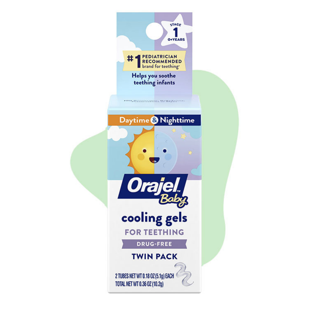 Orajel Baby Cooling Gels gemelos alivio dentición día y noche