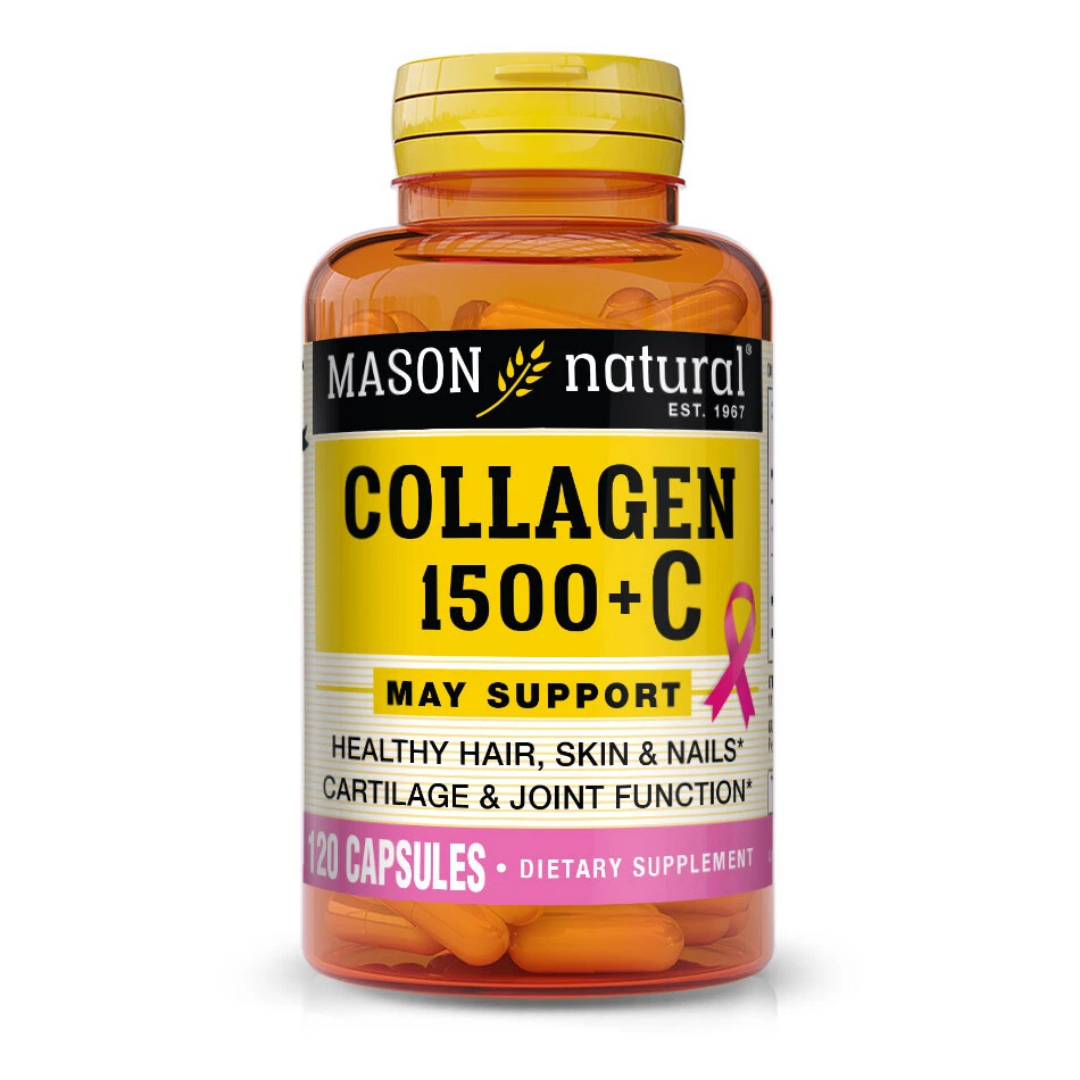 Mason Natural Collagen 1500 + Vitamin C 120 capsulas colageno piel articulaciones