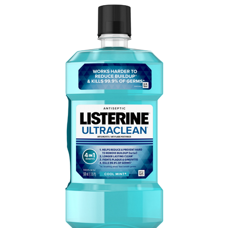 Listerine UltraClean Antiseptic Mouthwash (500ml)