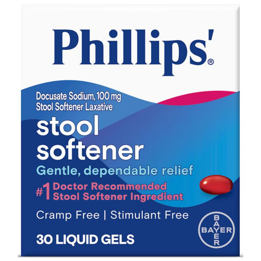 Phillips' Stool Softener Liquid Gels ablandador heces 30 unidades
