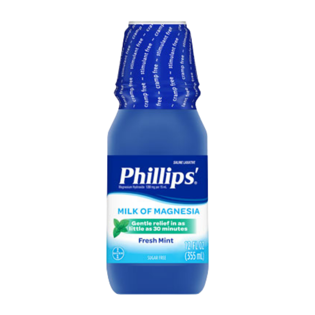 Phillips Milk of Magnesia Fresh Mint laxante sabor menta 12oz