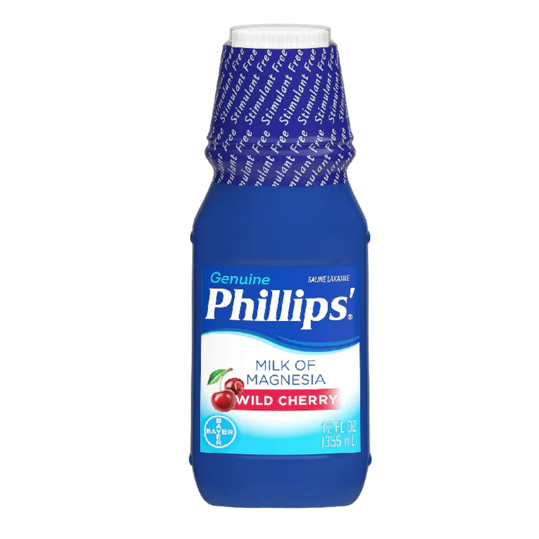 Phillips Milk of Magnesia Wild Cherry laxante cereza 12oz