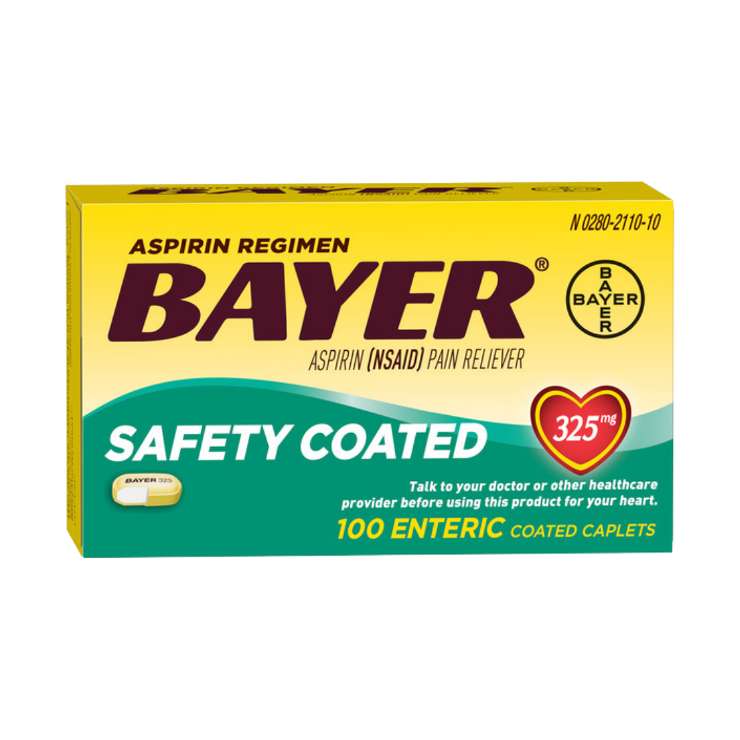 Aspirina Bayer 325mg Safety Coated 100 capletas