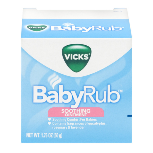 Vicks BabyRub ungüento calmante bebé eucalipto lavanda 1.76oz