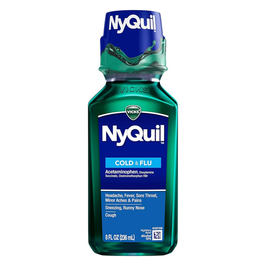Vicks NyQuil Cold & Flu alivio nocturno sabor original 8oz