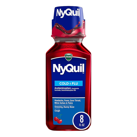 Vicks NyQuil Cold & Flu alivio nocturno sabor cereza 8oz